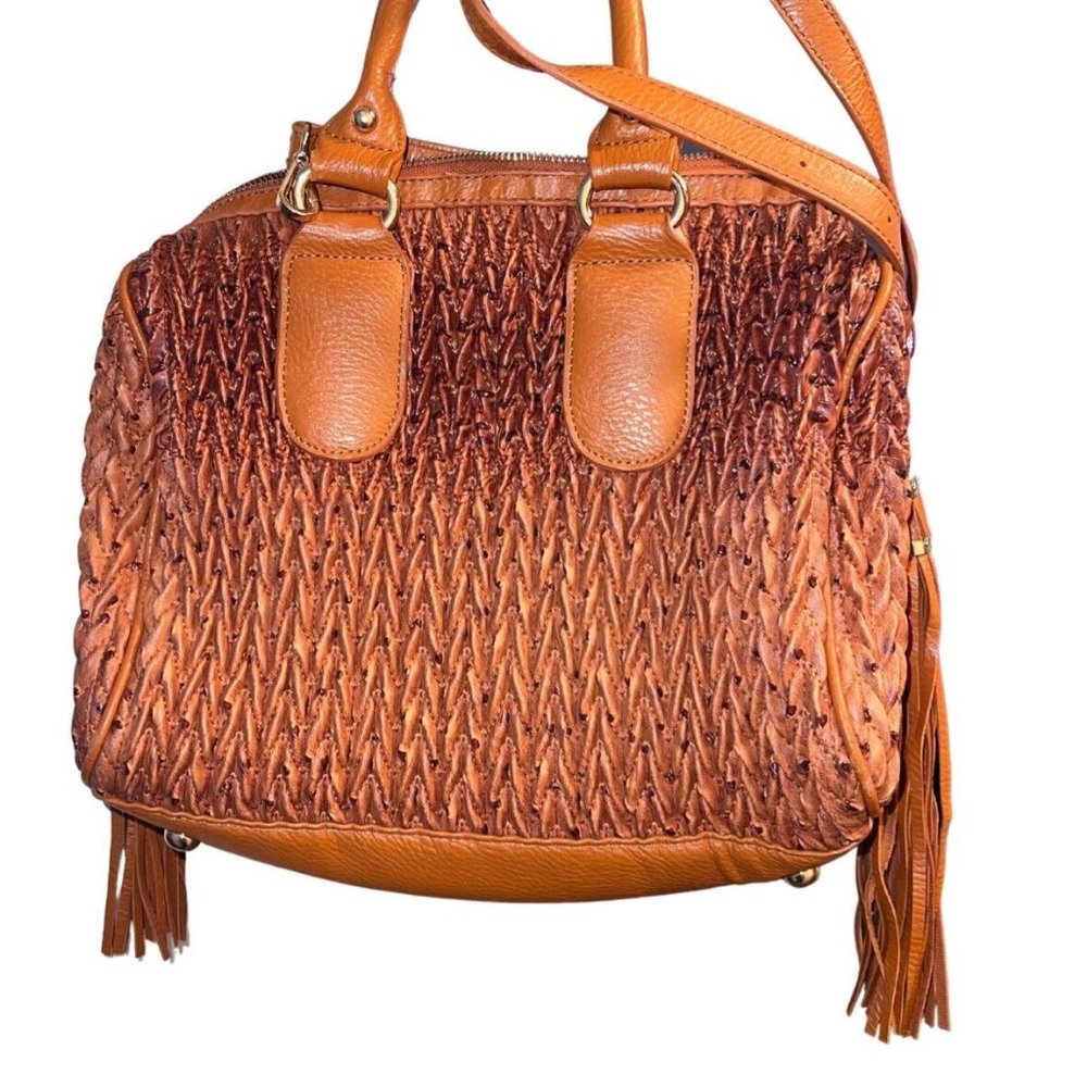 Vegan Cognac Sachel Style Purse